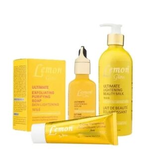 Lemon Glow Ultimate Lightening Beauty Milk 4 In 1 Sets